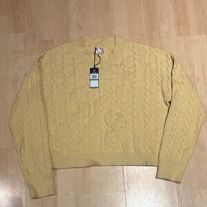 Fila Cream Cable Knit Sweater